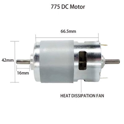 Motor DC sem escovas de escova elétrica PMDC à prova d'água com rolamento de esferas duplas para frequência de 50 Hz
