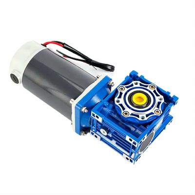 Motor elétrico de corrente contínua de 6w-300w com caixa de engrenagens de minhoca NMRV 12V/24V/48V 60mm-104mm Motor de corrente contínua