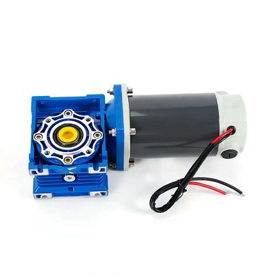 Motor elétrico de corrente contínua de 6w-300w com caixa de engrenagens de minhoca NMRV 12V/24V/48V 60mm-104mm Motor de corrente contínua
