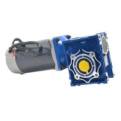 Motor elétrico de corrente contínua de 6w-300w com caixa de engrenagens de minhoca NMRV 12V/24V/48V 60mm-104mm Motor de corrente contínua