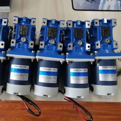 Motor elétrico de corrente contínua de 6w-300w com caixa de engrenagens de minhoca NMRV 12V/24V/48V 60mm-104mm Motor de corrente contínua