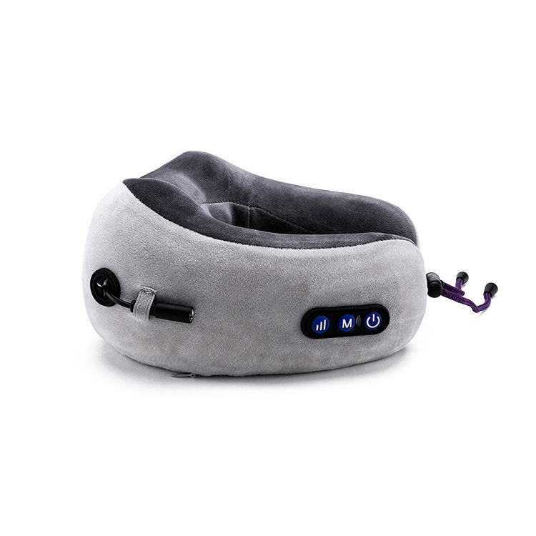 Melhore o seu sono e alivie a dor no pescoço com o nosso travesseiro de massagem elétrica em forma de U.