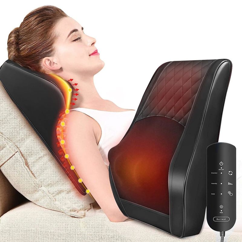 Tamanho do produto 38,1 x 5,08 x 33,02 cm Massageador 3D 6W de pescoço e costas para alívio final