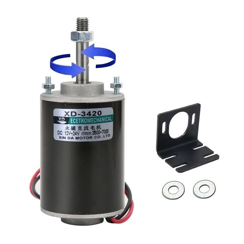 Comutação de escovas Motor de ímã permanente de alto binário 30W 12V/24V Motor de gerador DIY