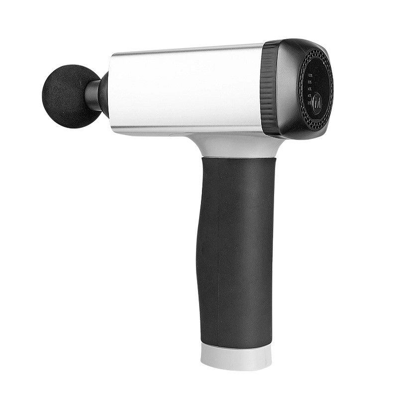 Máquina de vibração de massagem corporal Mini pistola de massagem com 5 níveis e 4 cabeças de massagem