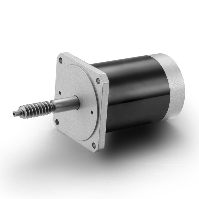 Motor de corrente contínua escovado de 24 V 100 W para máquinas industriais negras