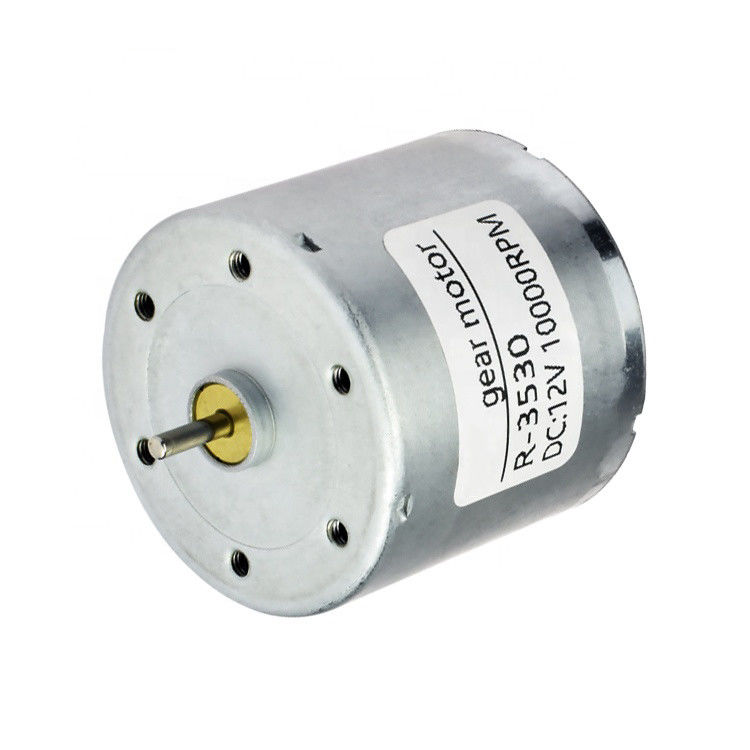 Motor de engrenagem de corrente contínua de metal puro de 24 V para esteira Característica impermeável Faixa de velocidade 12-1600 r/min