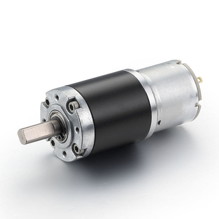 Alto Torque 0.03-2N.m 36mm DC Motor de esteira com baixo ruído e cor preta 12V 24V