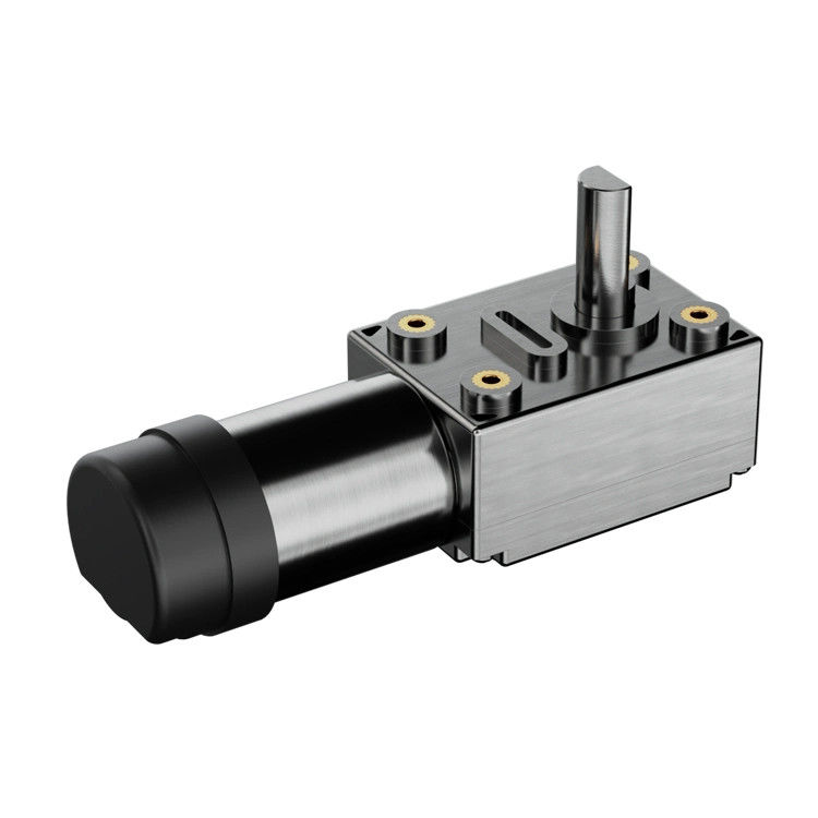 65% de eficiência Motor elétrico DC de alto torque 24V Motor de engrenagem de minhoca com freio de engrenagem de redução