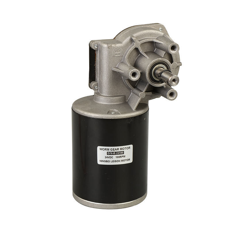76MM 12V DC Motor de engrenagem 200W eixo de ângulo direito 80RPM 90 graus Worm caixa de engrenagens